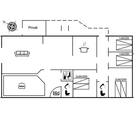 Сasa de vacaciones Matthias - 300m From The Sea By Interhome Bogense